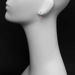 ローズクォーツSS ラウンド K10ピアス