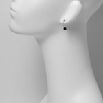 ブラックオニキスS マロン K10ピアス